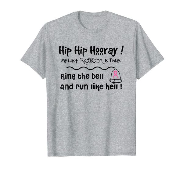 

last day of radiation therapy treatment tshirt, White;black