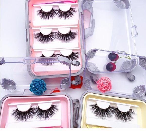 

wholesale lash packaging 25mm false eyelashes thick strip 3d mink lashes custom label makeup dramatic1