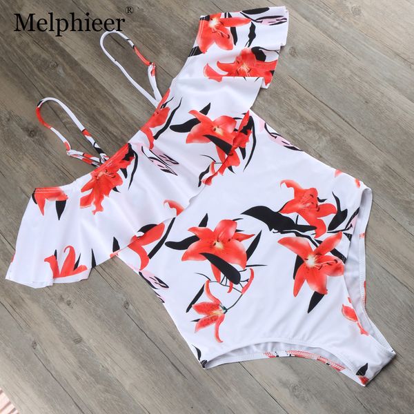 

2021 monokini ruffle swimsuit lady bodysuit bathing suit monokinis swimwear women one piece off shoulder swimsuit swim wearin