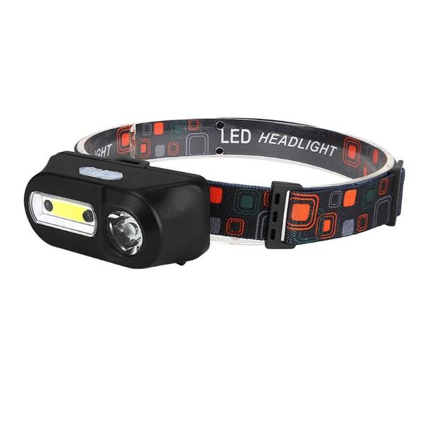 

bike lights portable mini xpe+cob led headlamp usb rechargeable camping head lamp fishing headlight running waterproof