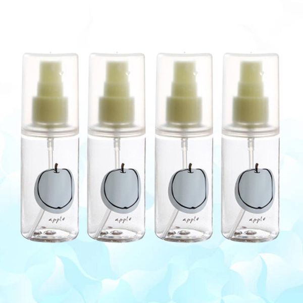 

storage bottles & jars 4pcs 30ml spray cylinder bottle fruit seris style for travel daily use (apple)