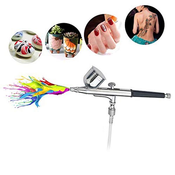 

professional spray guns 0.3mm compressor dual-action airbrush gun kit for nail model/cake/car painting
