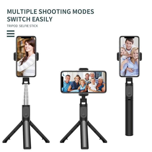 

selfie monopods three-in-one wireless bluetooth stick with remote control expandable tripod mini for ios android po live stream vlog