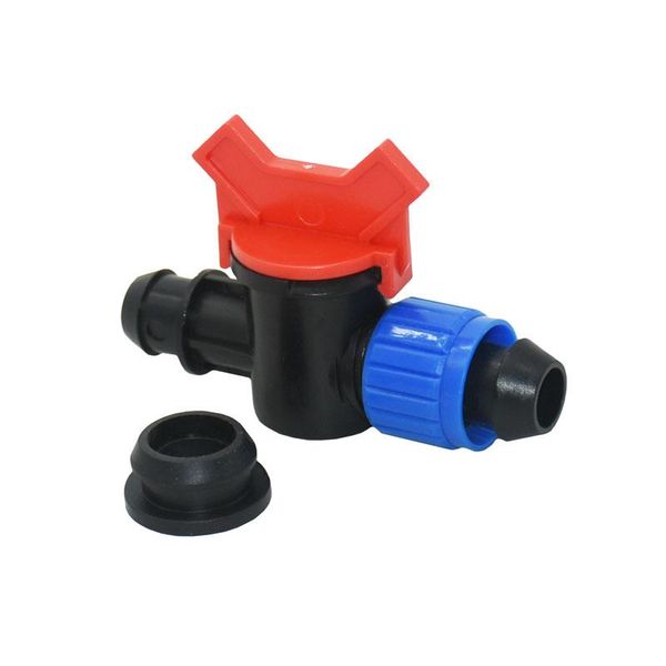 

20mm pe hose garden tap with lock nut 16 to irrigation water valve watersconnectors barb adapter 1pcs watering equipments