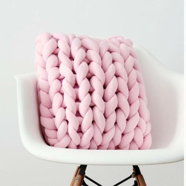 

pillow case square chunky cushion polyester blend sofa thick 30cm*30cm