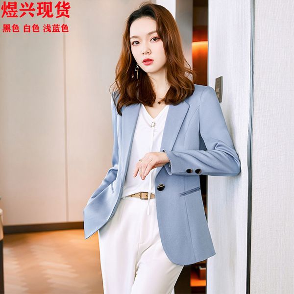 

luxury women's short coatkorean coat 2021 autumn winter slim leisure fashion long sleeve small suit female, Black;brown