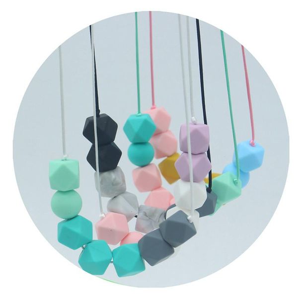 

pacifiers# diy food grade baby teethers beads necklace handmade pacifier clip holder chain silicone chains teether toy for born