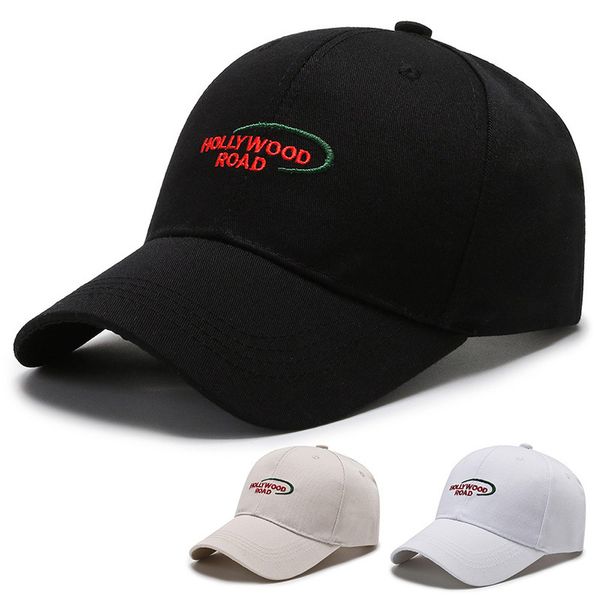 

baseball cap hard embroidered road letter korean tide duck tongue hat women's spring and autumn sunshade men's, Blue;gray