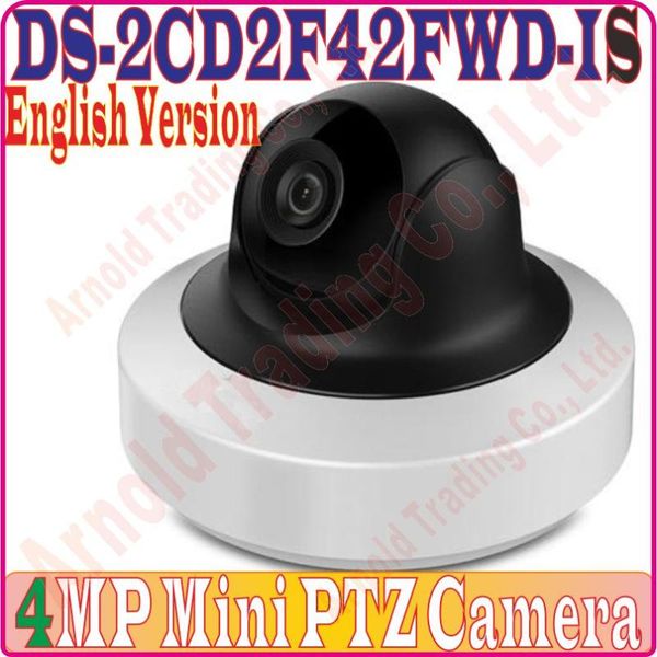 

eng-version multi-language ds-2cd2f42fwd-is 4mp wdr mini ptz network cctv camera ip poe sd card recording, audio/alarm io cameras