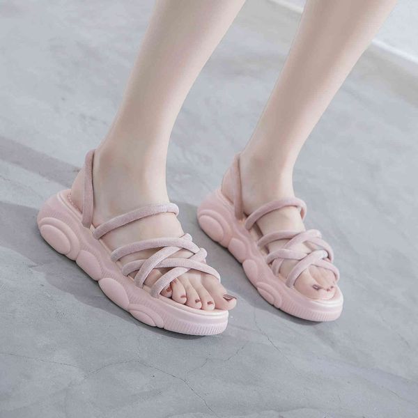 

sandals summer high-end quality women's thick bottomed 4xqq, Black