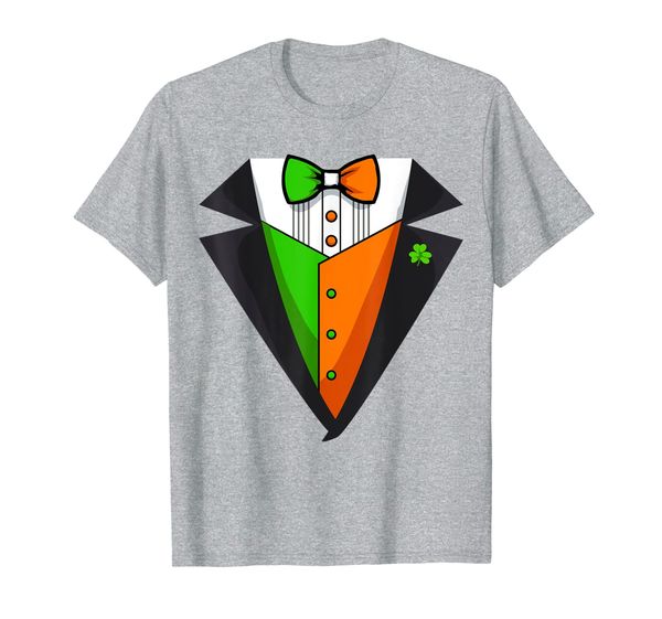 

irish tuxedo | funny st patricks day men boy costume t-shirt, White;black