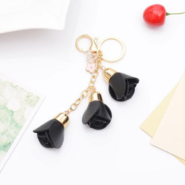 

keychains chakra keychain key ring tassel pendant flower keyfob, Silver