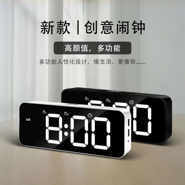 

desk & table clocks large digital alarm clock led luminous night light electronic lcd bedside relogio de mesa gadgets bf50dc