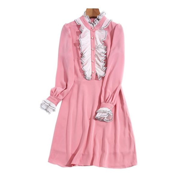 

casual dresses fashion summer women's charming dress comfortable holiday romantic banquet pink lady folds lace elegant mini, Black;gray