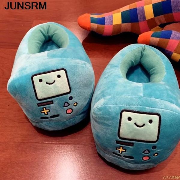 

women indoor slippers lovers jake bmo warm woman finn plush shoes home house, Black