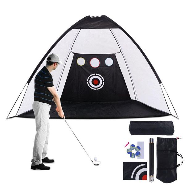 

golf training aids 3m practice net indoor outdoor tent garden grassland hitting cage aid trainer foldable sports equipment