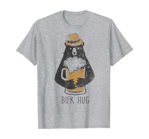 

funny oktoberfest shirt bier beer bear hug german party tee, White;black