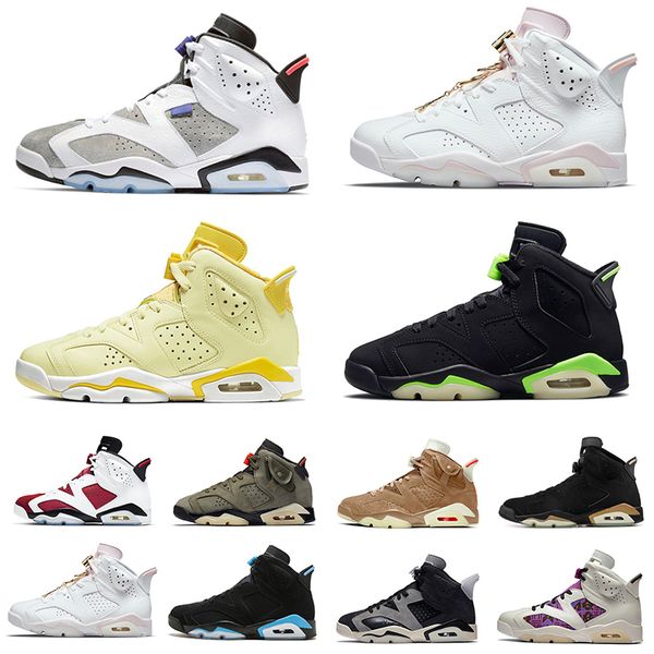 

2022 6 6s mens basketball shoes sneakers olive unc tech chrome marron electric green dmp carmine bordeaux psg men outdoor trainers sports sh