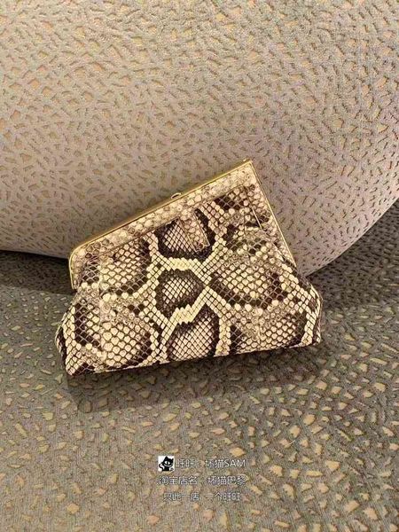 

luxury handbags and storage fend first small python skin women's handbag in paris, france