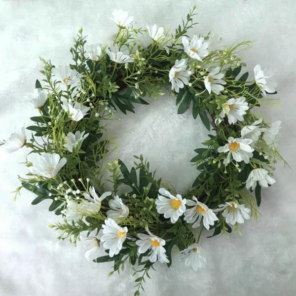 

fake flower garland wedding party decor wreaths sunflower chrysanthemum diy multifunction wall door home decoration pography decorative flow