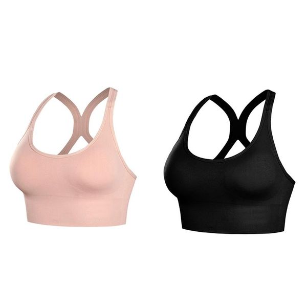 

gym clothing rear buckle adjustable shockproof gathered running sports bra cutout beautiful back, White;black