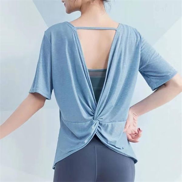 

yoga outfit women fitness workout training exercise gym t shirts female sport t-shirt bodybuilding running short sleeve tees 05