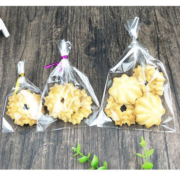

gift wrap 100pcs transparent self adhesive seal opp plastic cellophane bags gifts bag & pouch jewelry packaging