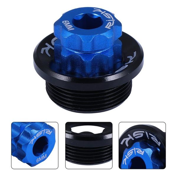 

bike horns 1 set practical crank bolt aluminum alloy road bottom bracket cap