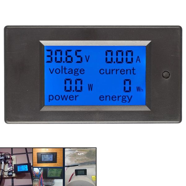 

voltage meters 1pcs dc 6.5-100v 0-100a lcd display digital current power energy meter multimeter ammeter voltmeter 100a shunt