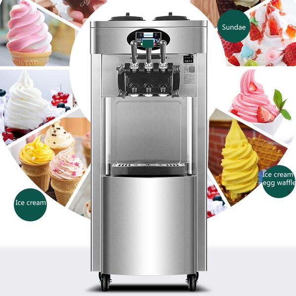 

ice cream machine for making vertical stainless steel with lcd panel soft