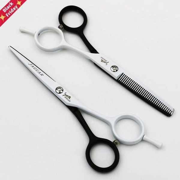 

dog grooming 5.5/6 inch professional hairdressing scissors set cutting+thinning barber shears personality black styles