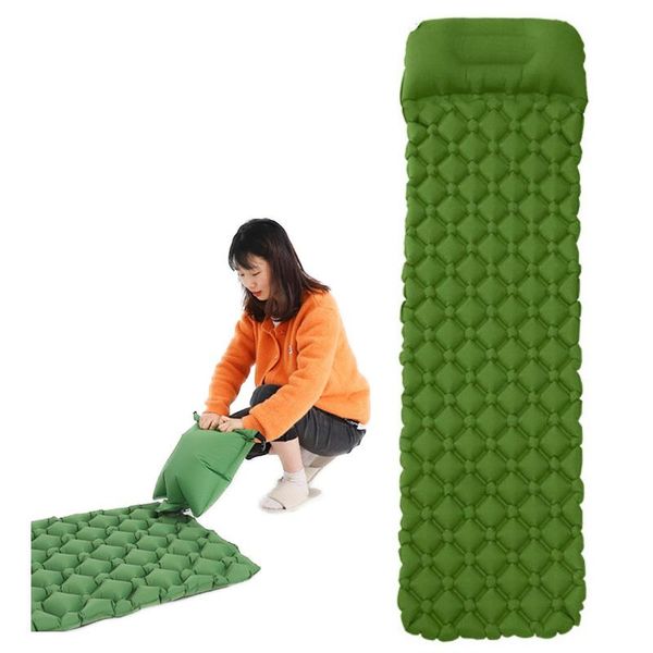 

outdoor pads inflatable mattress camping mat hiking equipment travel furniture tent air cushion portable sleeping waterproof pad