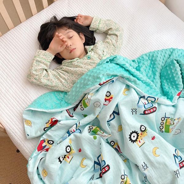 

blankets & swaddling baby blanket swaddle born soft bubble flannel infant wrap sleepsack stroller cover kids bedding set cotton quilt