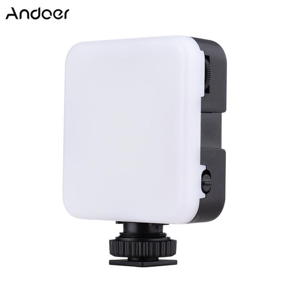 

flash heads 1/2/4pcs andoer 42led ultra bright led video pography light 42beads 6000k cold shoe mount for dslr cameras live stream