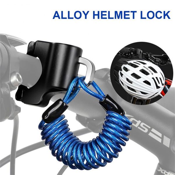 

bike locks for motorcycle portable mtb road cable lock mini with two keys safety helmet bicycle anti-theft accessories.