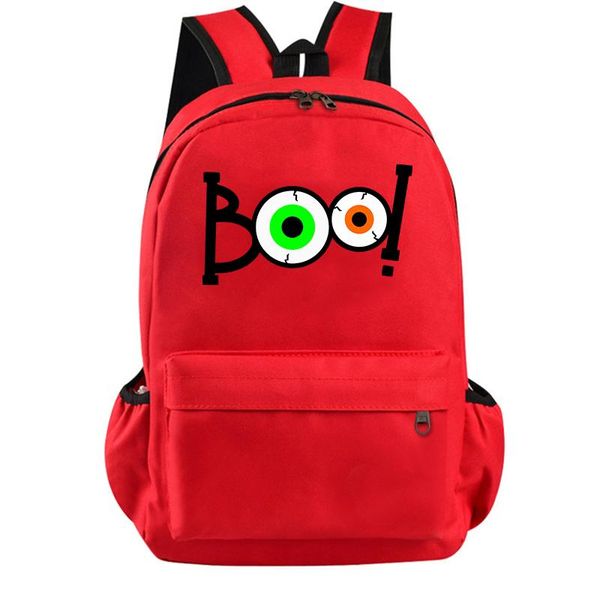 

backpack boo eyeballs cartoon school bag for girls boys plecak women men children teens laptravel rucksack knapsack