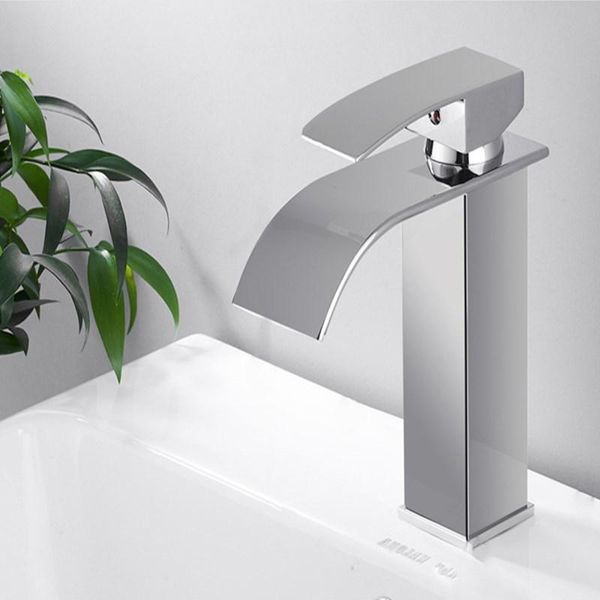 

bathroom sink faucets plating faucet bath tools waterfall basin black &cold water mixer vanity tap deck mounted washbasin