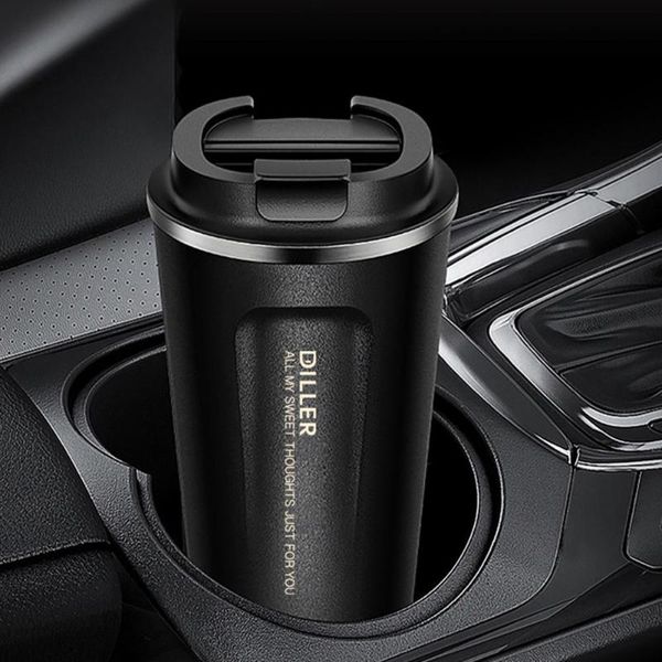 

water bottles frosted surface 2 colors thermal bottle for car
