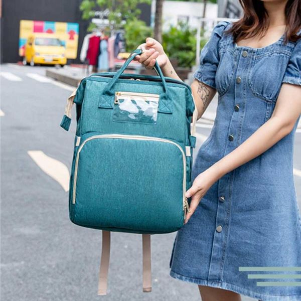 

in 1 backpack travel bassinet sleeper baby bed portable mummy crib large capacity diaper bag foldable bags