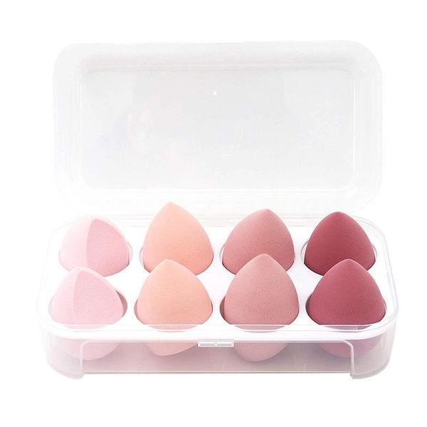 

sponges, applicators & cotton 8pcs/set makeup sponge set blender latex-beauty cosmetic puff foundation tools