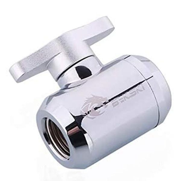 

fans & coolings bykski water valves hand-tighten drain switch aluminum handle for hard tubing b-dv-cev2
