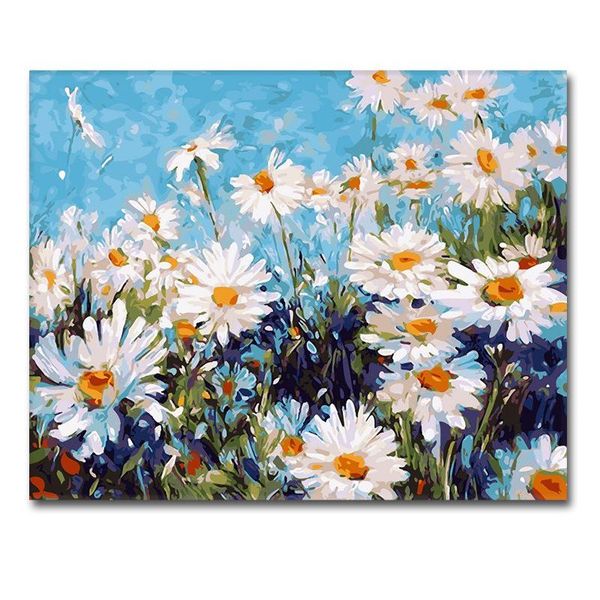 

painting by numbers flowers canvas drawing figure oil handpainted home decor personality gift for family friends paintings