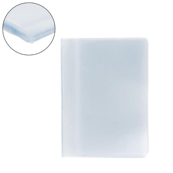 

card holders plastic pvc clear pouch name id holder case organizer keeper pocket, Brown;gray
