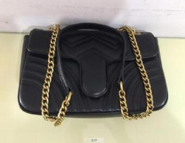 

women shoulder bag gold and silver chain bag crossbody pure color handbag crossbody messenger tote bag purse walle 26cm
