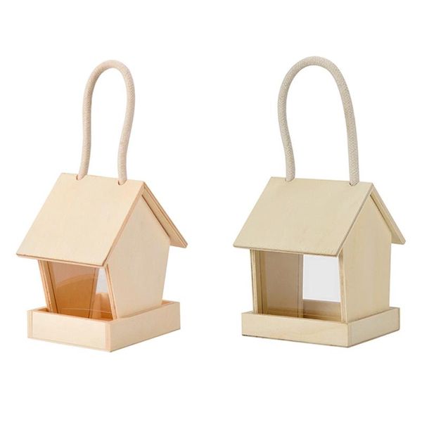 

other bird supplies garden wooden feeder wild hanging in the yard small wall mounted