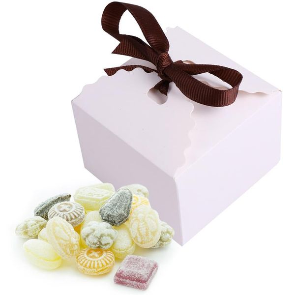

gift wrap 24pcs party box candy holder wavy kraft paper baking containing case