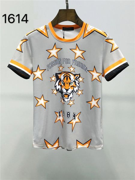 

2021 crown king designers mens t shirt #1614 europe off summer fashion tees luxury stylist classic royal streetwear white tshirts essentials, White;black
