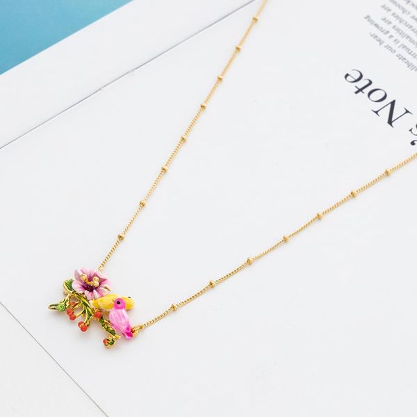 

pendant necklaces jaeeyin 2021 arrive trendy unusual personality creative temperament exquisite enamel decorate necklace for lady girls part, Silver