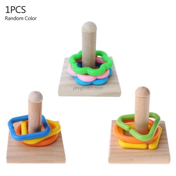 

other bird supplies wooden parrot birds educational interactive platform plastic ring cage intelligence chew toy training puzzle toys