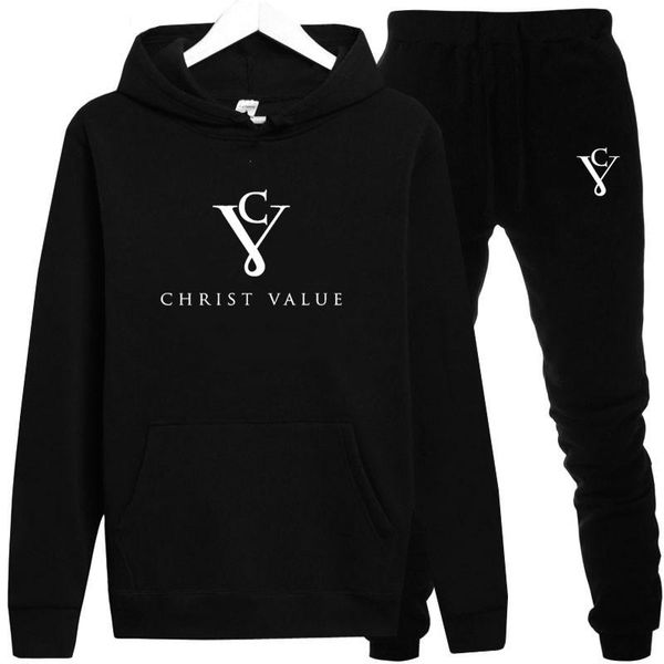 

men's tracksuits 2021 autumn winter brand two pieces sets thick hoodies tracksuit men / women sportswear gyms fitness training sweatshi, Gray